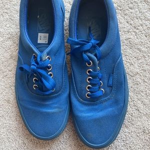 Vibrant blue Vans
